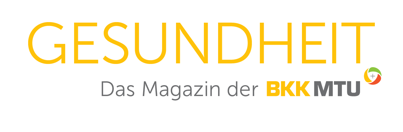 Logo des BKK MTU Magazins "Gesundheit"