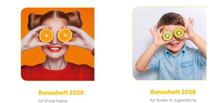 Bonusheft 2020 Erwachsene und Kinder