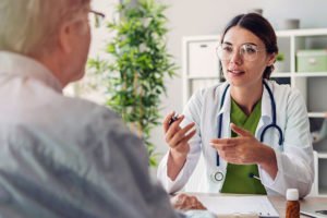 doctor in consultation room